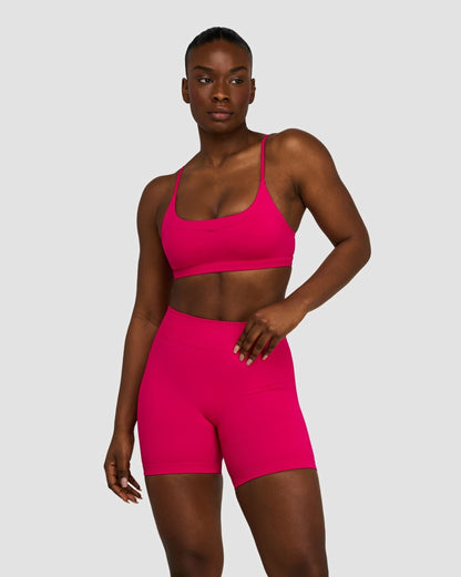 Elevate™ Sculpting Seamless Scoop Neck Bra | Strawberry