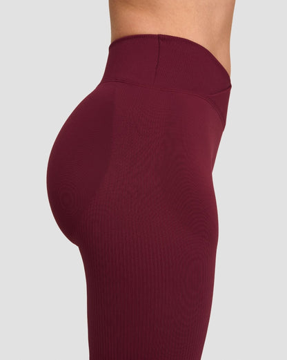 Elevate™ Sculpting Mid V-Waist Scrunch Flare | Merlot