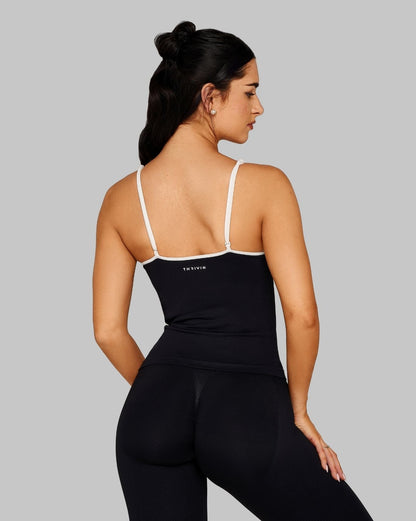 Outline Sweetheart Tanktop | Night Black