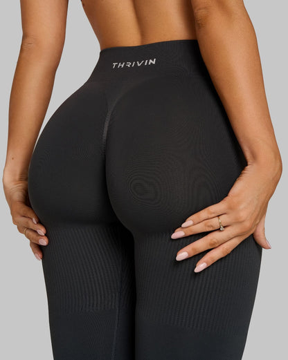 Elevate™ Sculpting Mid Waist Scrunch Leggings | Charcoal Grey
