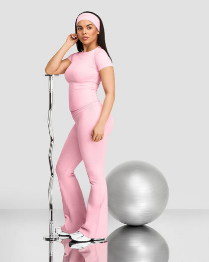 Elevate™ Compression T-shirt | Cotton Pink