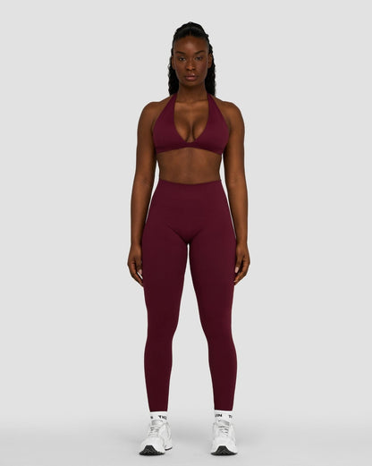 Elevate™ Sculpting Mid Waist Scrunch Leggings | Merlot