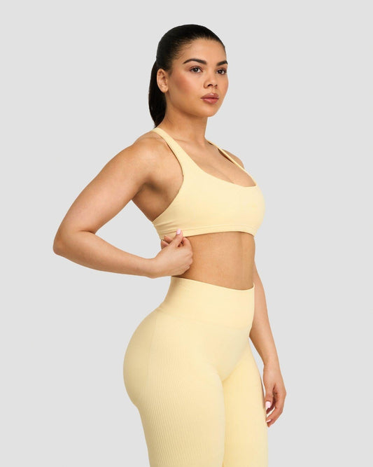 Elevate™ Sculpting Medium Impact Multiway Bra | Golden Butter