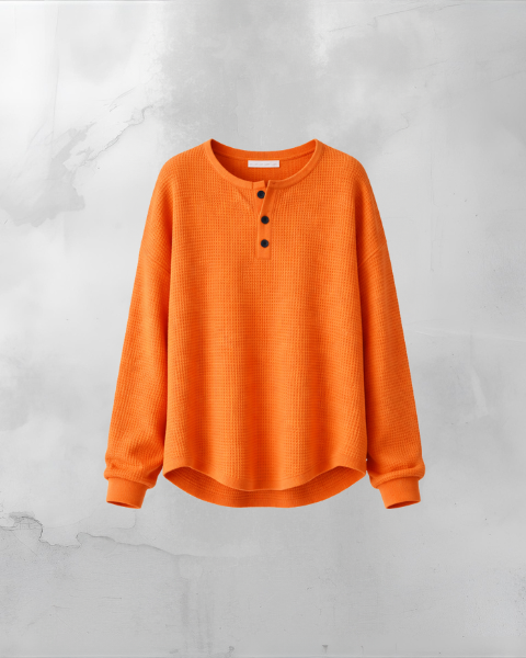 Helle™ | Vaffelstrikket Hyggetrøje